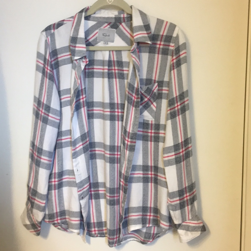 Rails button-up top